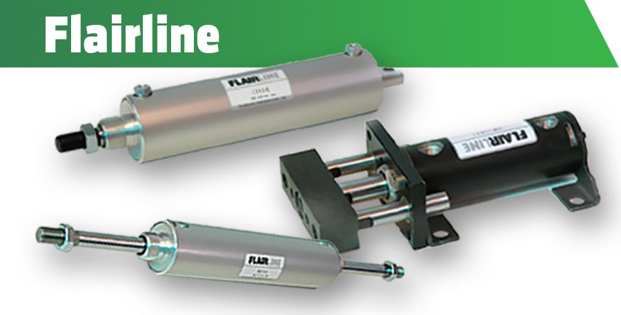 Flairline pneumatic cylinders and actuators