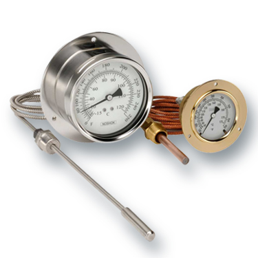 Noshok temperature probes and gauges